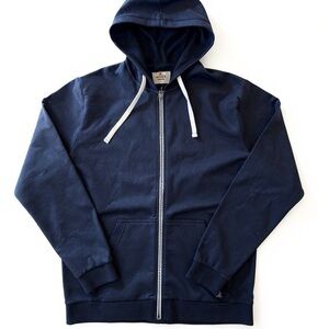 Marine Layer Men's Dark Blue Zip-Up Hoodie